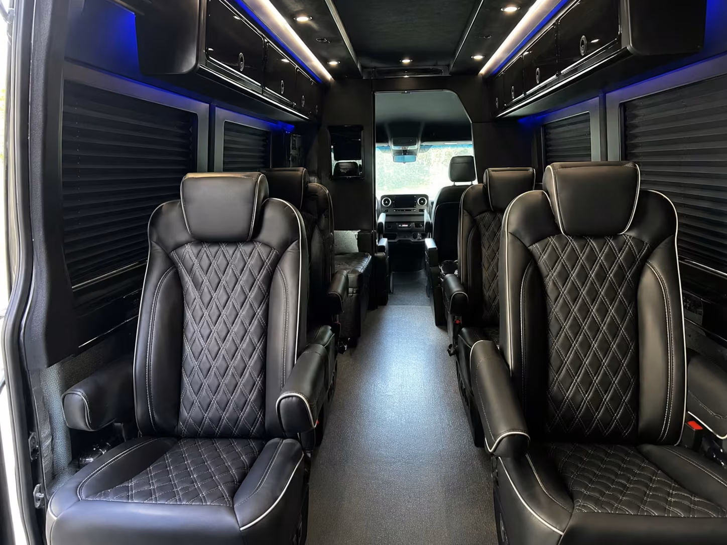 sprinter van with driver inside