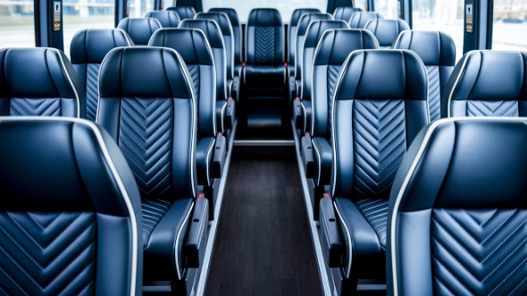 escondido 18 passenger minibus inside
