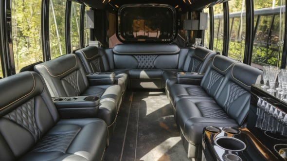 escondido party bus rental interior