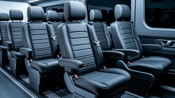 escondido sprinter van with driver inside