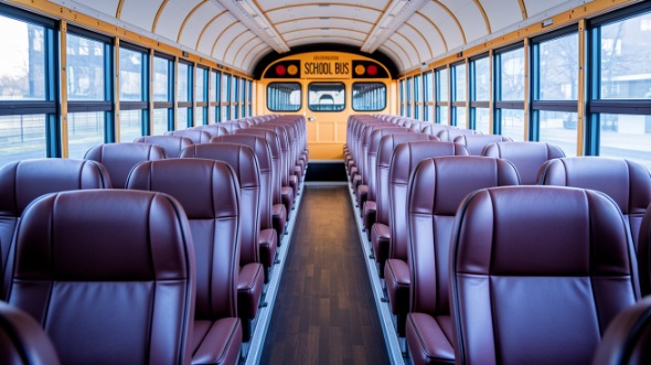 school bus rental interior escondido