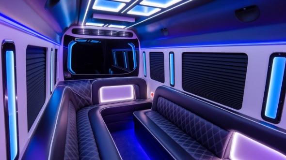 sprinter limo rental interior escondido